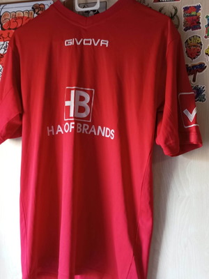 Olympiacos football shirt GINOVA used, Medium