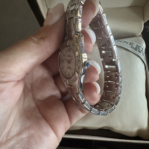 Anne Klein wristwatch new, silver women's