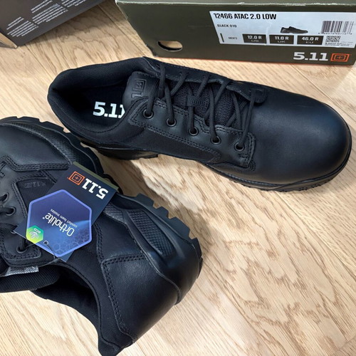 5.11 Tactical A.T.A.C. 2.0 Low 3'' shoes new, black, size 46