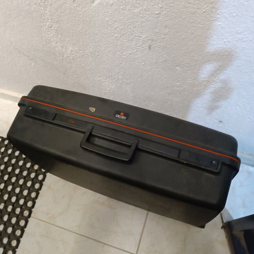 Delsey suitcase used, black color