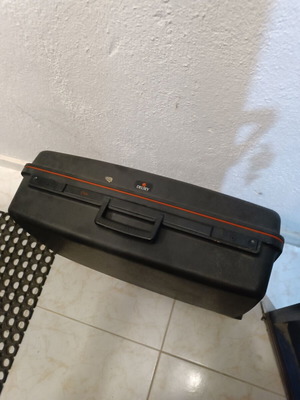 Delsey suitcase used, black color