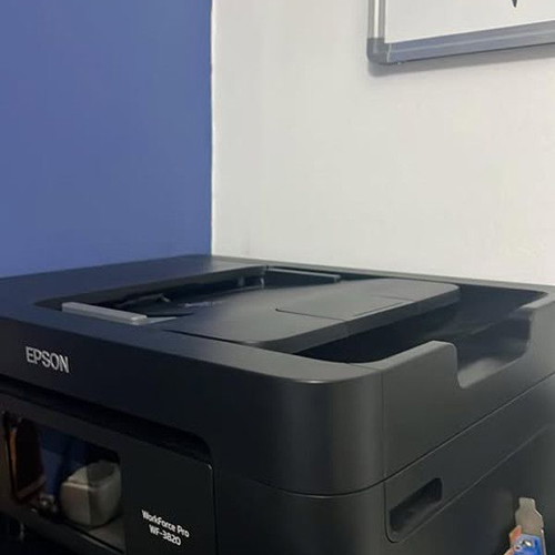 Epson WorkForce Pro WF-3820 printer used, multifunction with touchscreen