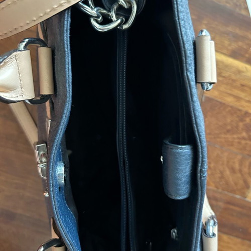 Calvin Klein women's handbag blue genuine leather like new