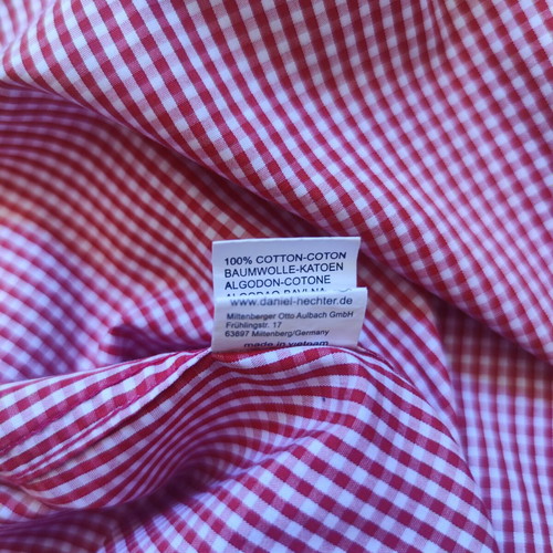 Daniel Hechter Paris men's shirt size L red checkered like new