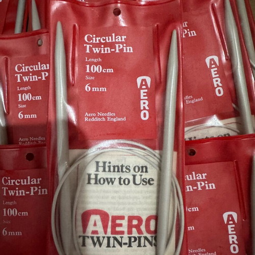 Aero Twin Pins knitting needles new, set of 13 pieces