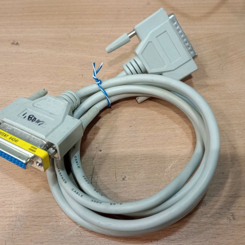 Parallel cable 1.8m DB25 25Pin Male to Female used, for old type printers