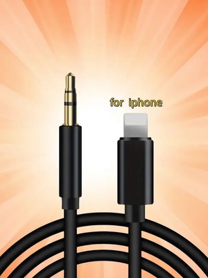 Jack to Lightning Cable new, black