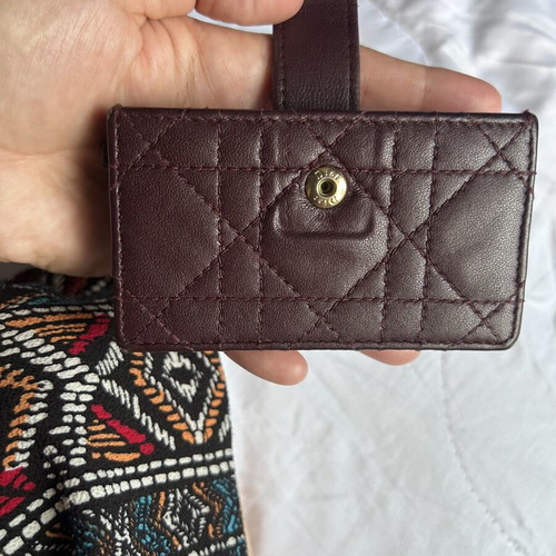 Dior cardholder used with slight edge wear