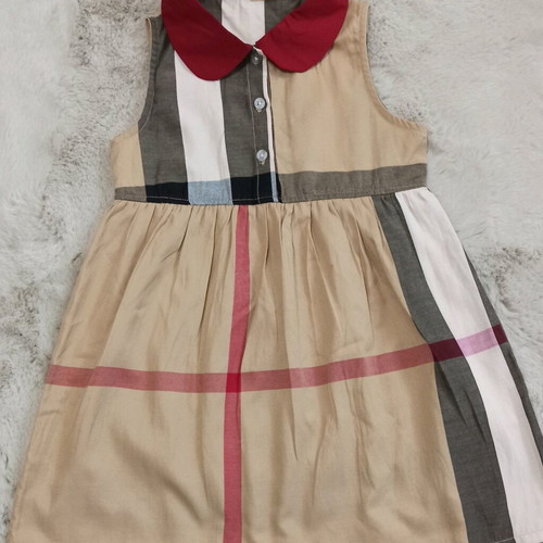 Girls' dress for up to 5 years old like new, beige and red