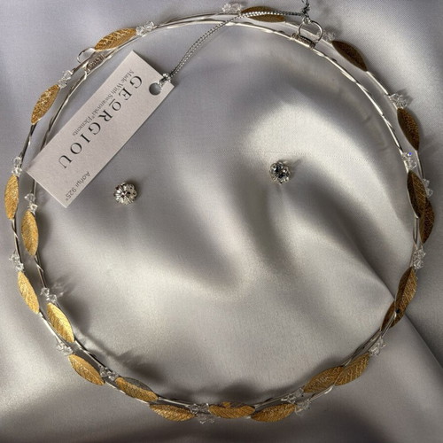 Wedding crowns silver 925 with Swarovski crystals new