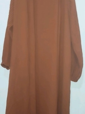 Autumn cardigan new in brick color with belt, size L