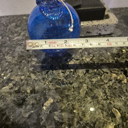 Decorative Crackle Pomegranate like new, symbol of luck and abundance