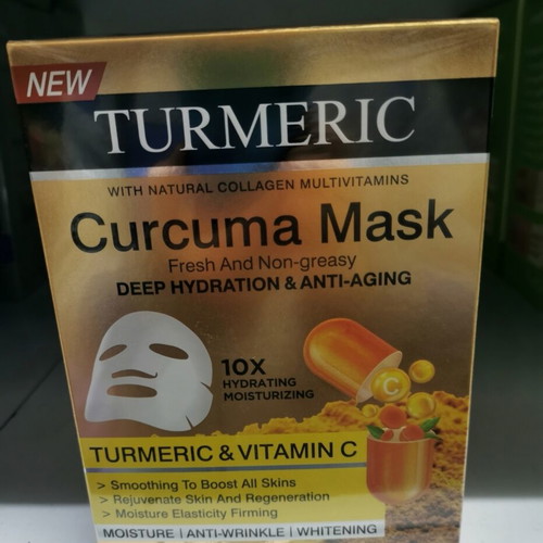 Face masks with turmeric and vitamin C pack of 10 new
