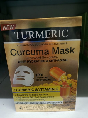 Face masks with turmeric and vitamin C pack of 10 new