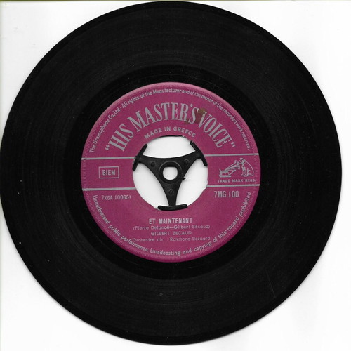 Et Maintenant 45 RPM record used, Gilbert Becaud, pop