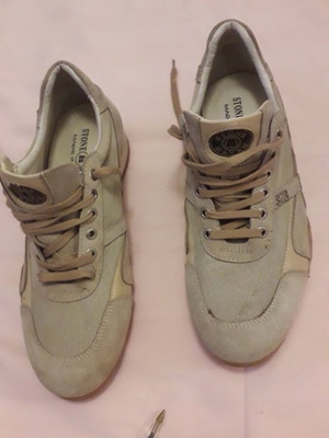 Stone Haven leather men's shoes used, size 42, beige