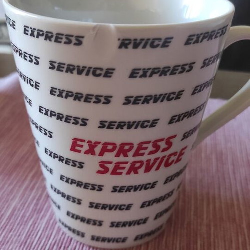 Cup used with slight chip on top edge