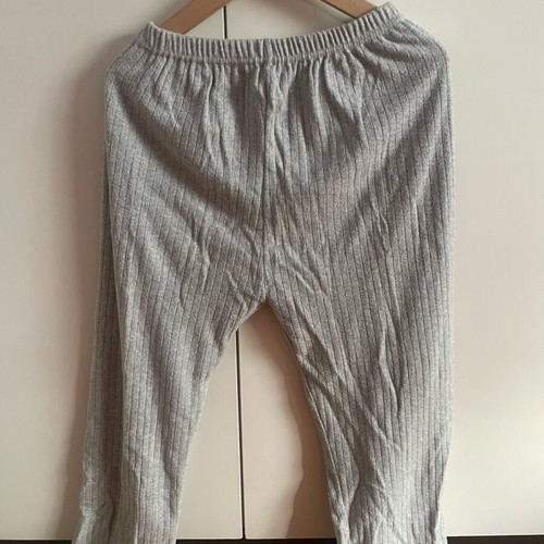 Children's pajama set used, gray and pink, age 12-14