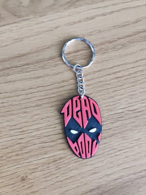 Μπρελόκ Deadpool καινούργιο, κόκκινο, 3d printer