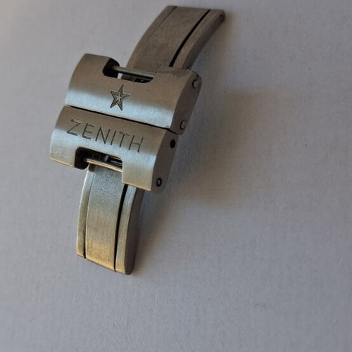 Zenith stainless steel watch clasp like new, men's
