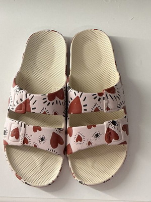 Moses flip flops like new, size 37/38, red and pink