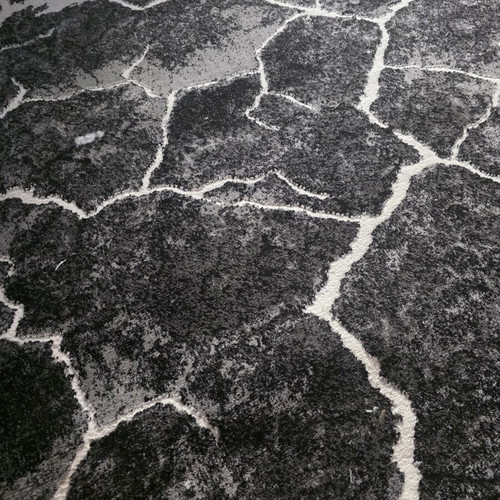 Modern living room rug 230x270 cm, marble crack design
