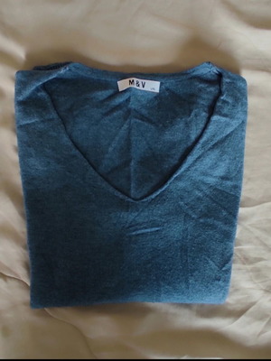 Knitted pullover used, blue, size M