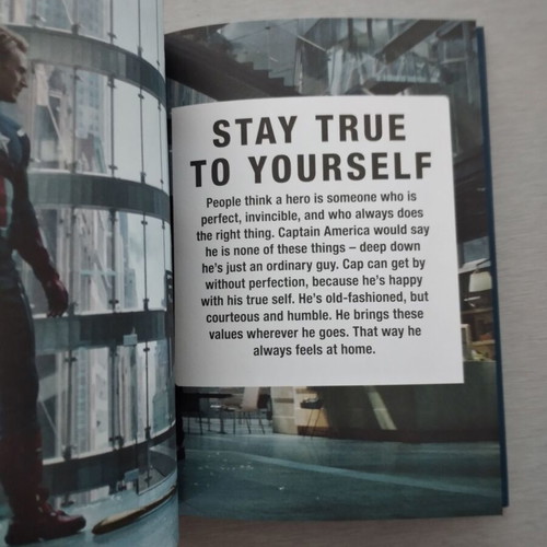 Marvel Studio Book Be More Captain America Lessons in Leadership hardcover like new