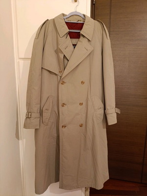 Αντρική μπεζ oversized καμπαρντίνα σε άριστη κατάσταση