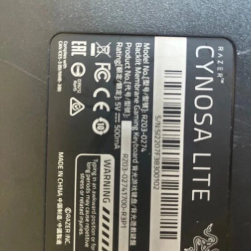 Razer Cinosa Light keyboard like new