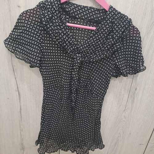 Top short-sleeve blue size M like new