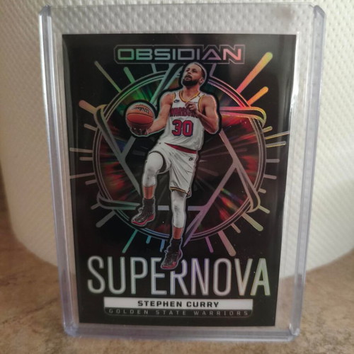 Stephen Curry 23/125 Obsidian Supernova card new