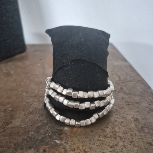Zamak armband adjustable size, silver color, new