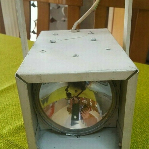Vintage theatrical spotlight used, 19cm length, 12.5cm diameter