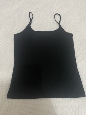 Pink Woman black top XS like new