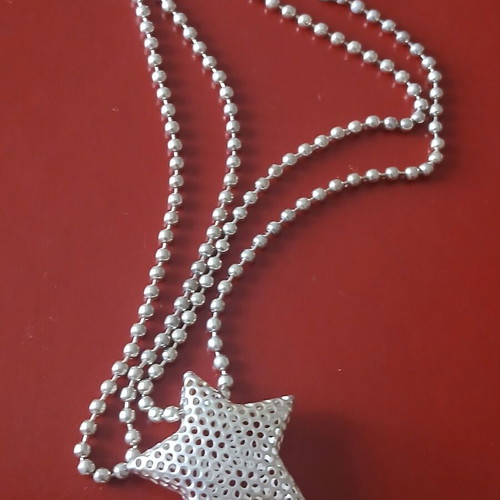 Silver necklace 925, 44 cm with pendant, like new