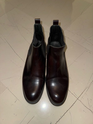 Μποτάκια Chelsea Trussardi 44 δερμάτινα μεταχειρισμένα καφέ