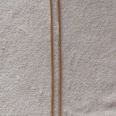 Gold-Plated Steel Necklace with Pearls Like New