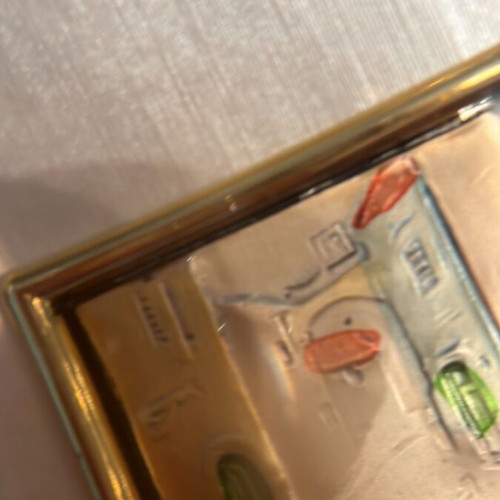 Wooden frames with silver 925 like new, size 13x13