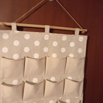 Hanging organizer for small items like new