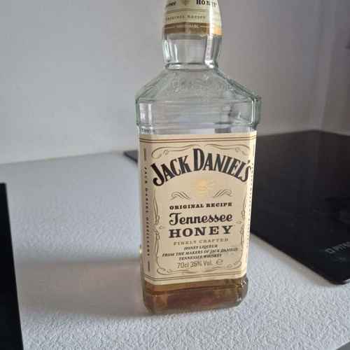 Jack Daniel's Honey Whiskey used, half full