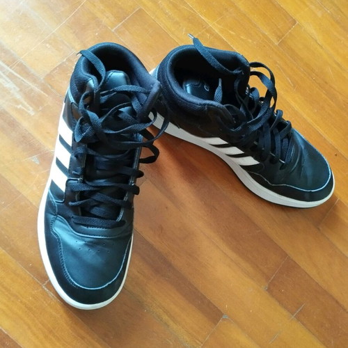 Adidas leather shoes like new, size 43, black