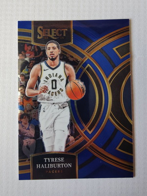 Tyrese Haliburton Premier Level Blue Card 2023-24 Panini-Select new