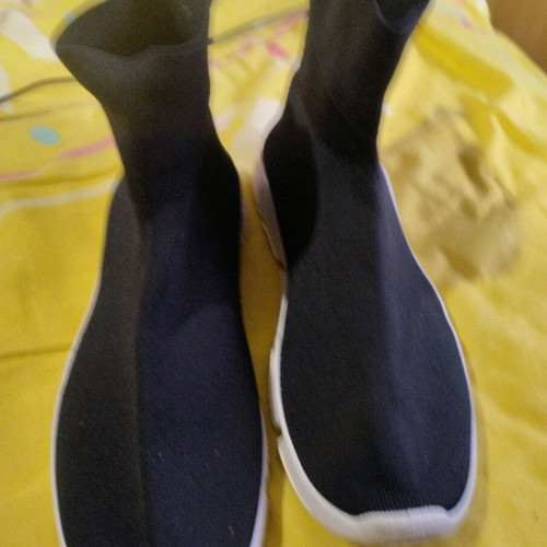 Shoe with sock like new, size 41, white and blue