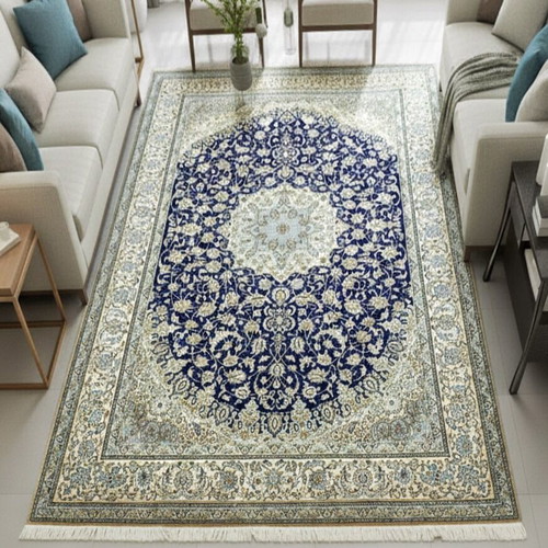 Nain Habibian rug from Iran 9 sq.m like new, high-quality silk