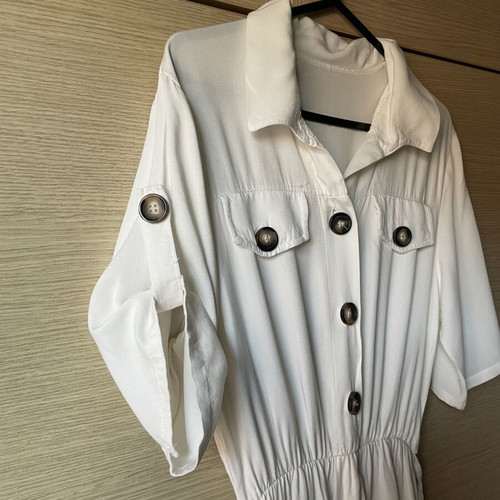 Semize dress ecru cool fabric like new