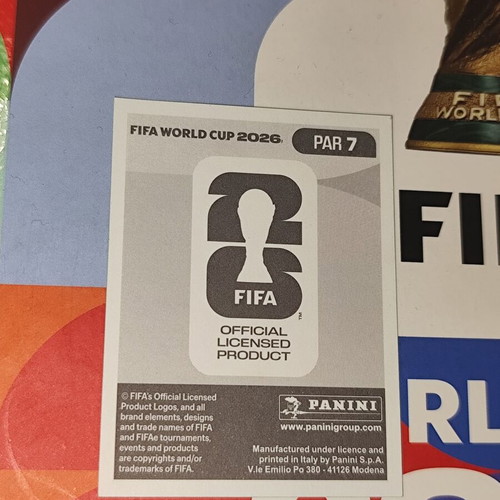 Omar Alderete World Cup 2026 Panini sticker