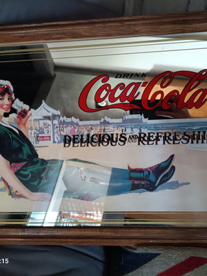 Coca Cola advertising mirror used