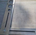 Angle and hole measuring tool for tiles new