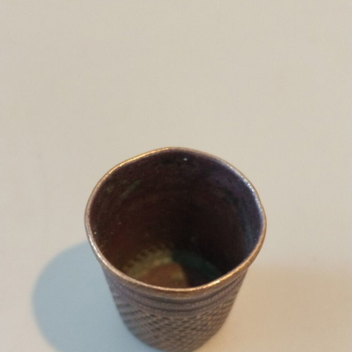 Thimble used, 100-150 years old, possibly Ottoman